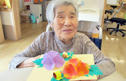 折り紙で紫陽花作り